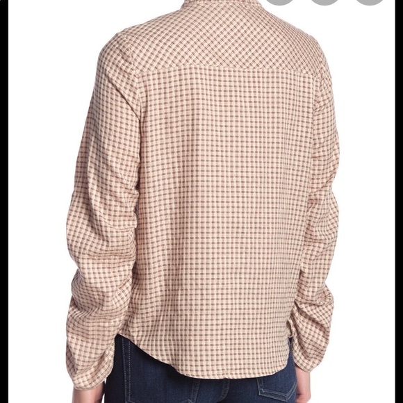 Paige Sz M Torin Plaid Button Front Blouse - Picture 3 of 13